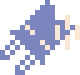 Pixel Ika-Chan's right miss pose.