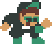 Pixel MatPat's down pose.