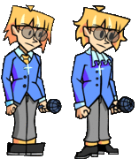Comparison between Virgil's old and current sprites.