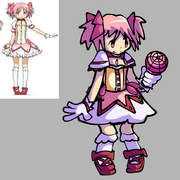 Madoka's sprite concept design.