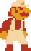 Fire Mario's static idle.