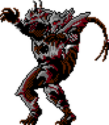 Monster X's up pose.