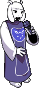 Toriel's animated left pose in Heartache.