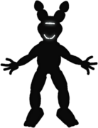 Shadow Bonnie's up pose.