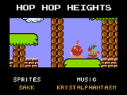 Hop Hop Heights credits card.