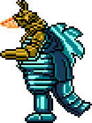 Classic Moguera's left pose.