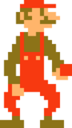 Weird Mario's idle sprite.