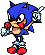 Sonic's up pose.