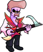 Grandpa Death pompadour idle sprite.