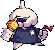 Garlic Dude's animated left pose.