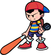 Ness's angry idle.