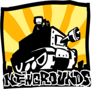 Newgrounds logo in the title screen.