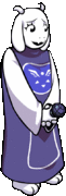 Toriel's animated idle sprite.