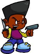 Flash Darnell's animated up pose.