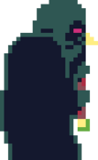 Zero's left sprite with the spear.