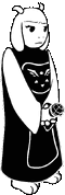 Toriel's battle animated idle sprite.