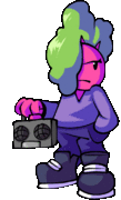 Beet Girl animated dance sprite in Onions.