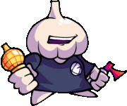 Garlic Dude's laughting animation.