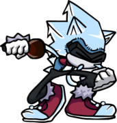 Crystal Sonic's down pose.