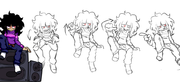 Sarah's other sprites outlined