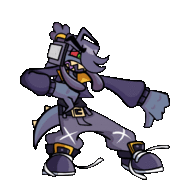 Komodo's babyrage animated poses.