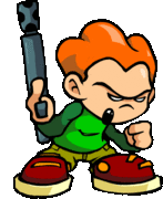 Flash Pico's animated down pose.