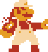 Fire Mario's left pose.