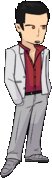 Kiryu's animated right pose.
