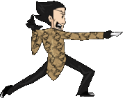 Majima's animated right pose.