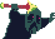 Zero's down pose with the spear.