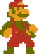 Super Mario's left pose.