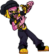 TB's left pose.