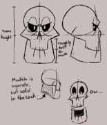 Official reference sheet for drawing Spooks's head.