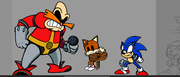 A comparison of some sprites, including Tails
