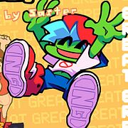 Greenfriend skin in the score screen.