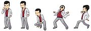 Shaded sprite set.