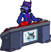Scratch's idle sprite.