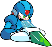 Mega Man X's right pose.