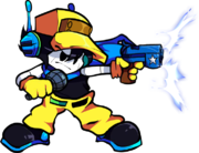 Quote's Shooting Sprite in easy mode.