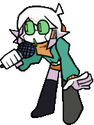 Lu-C's animated down pose.