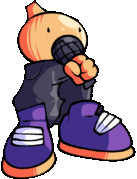 Onion Man's V2 animated up pose.