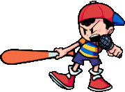 Ness's angry right pose animation.