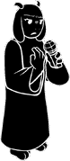 Toriel's battle animated right miss pose.