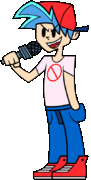 Boyfriend's animated left pose.