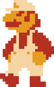 Fire Mario's idle sprite in CCC.
