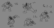 Sketch of Dr.Robotnik's poses