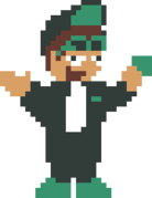 Pixel MatPat's up pose.