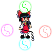 Fantasy Reimu's idle sprite.