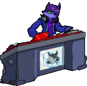 Scratch's animated down pose.