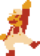 Fire Mario's up pose in CCC.